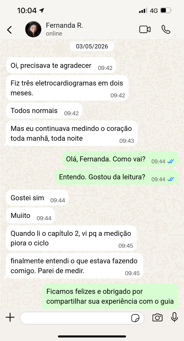 Print de conversa de WhatsApp com Fernanda R.